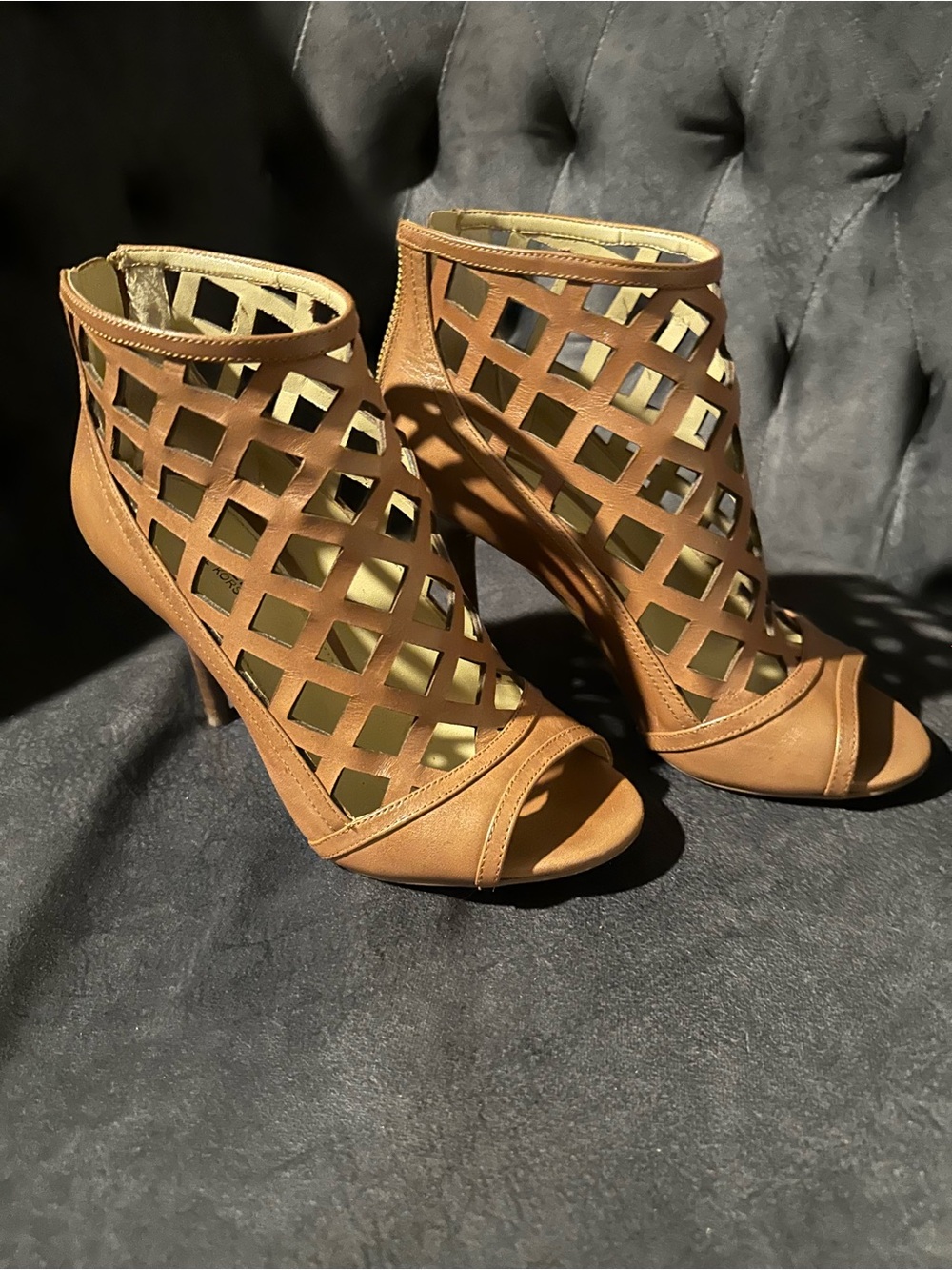 Michael Kors Yvonne Open-Toe Ankle Bootie